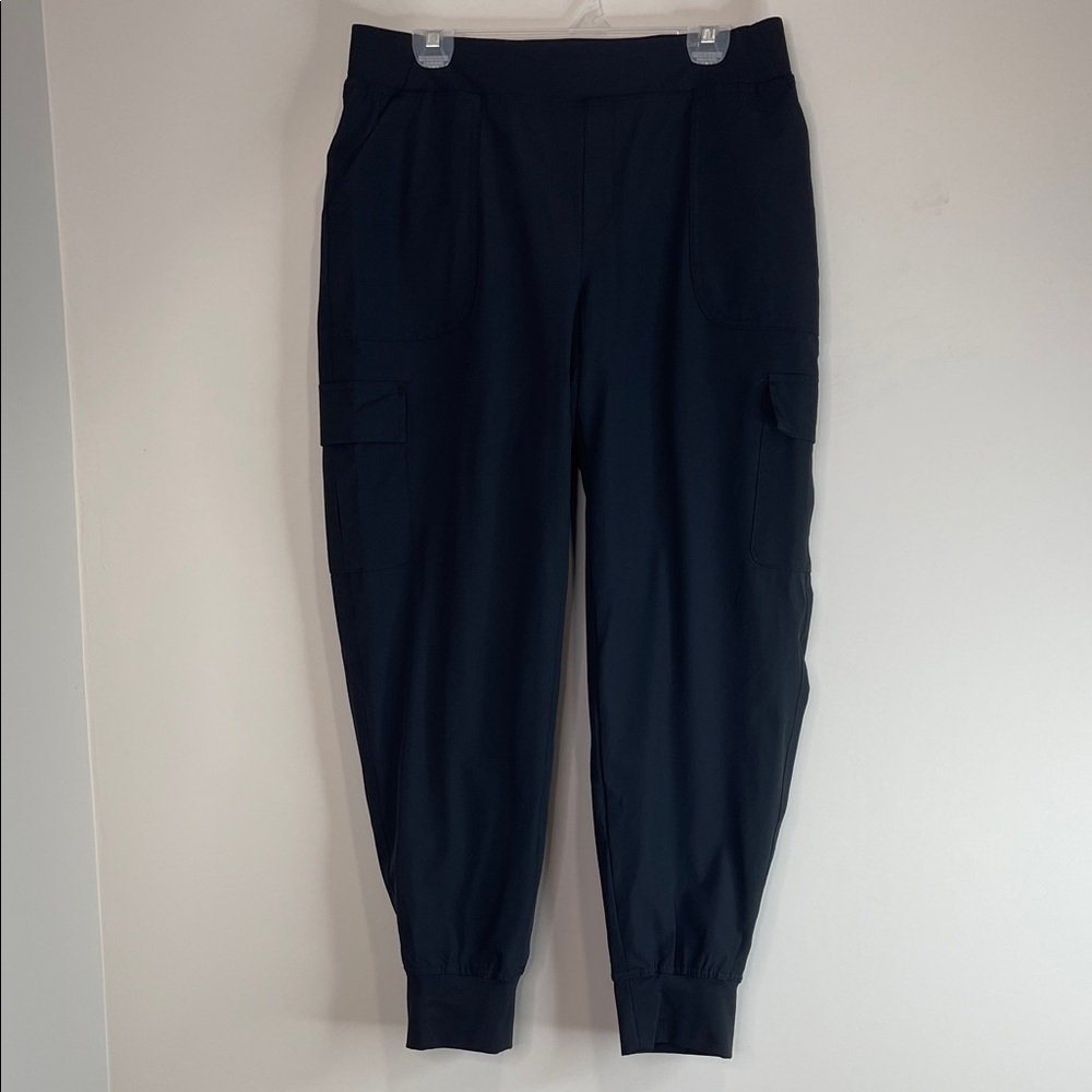 Free Country NWT Get Out There Hiking Jogger Pants Black Cargo Fleece Lined L - Picture 13 of 13
